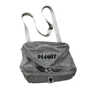 Swiss Military 1950s Salt and Pepper Nettle Canvas Shoulder Bag Gray 964607